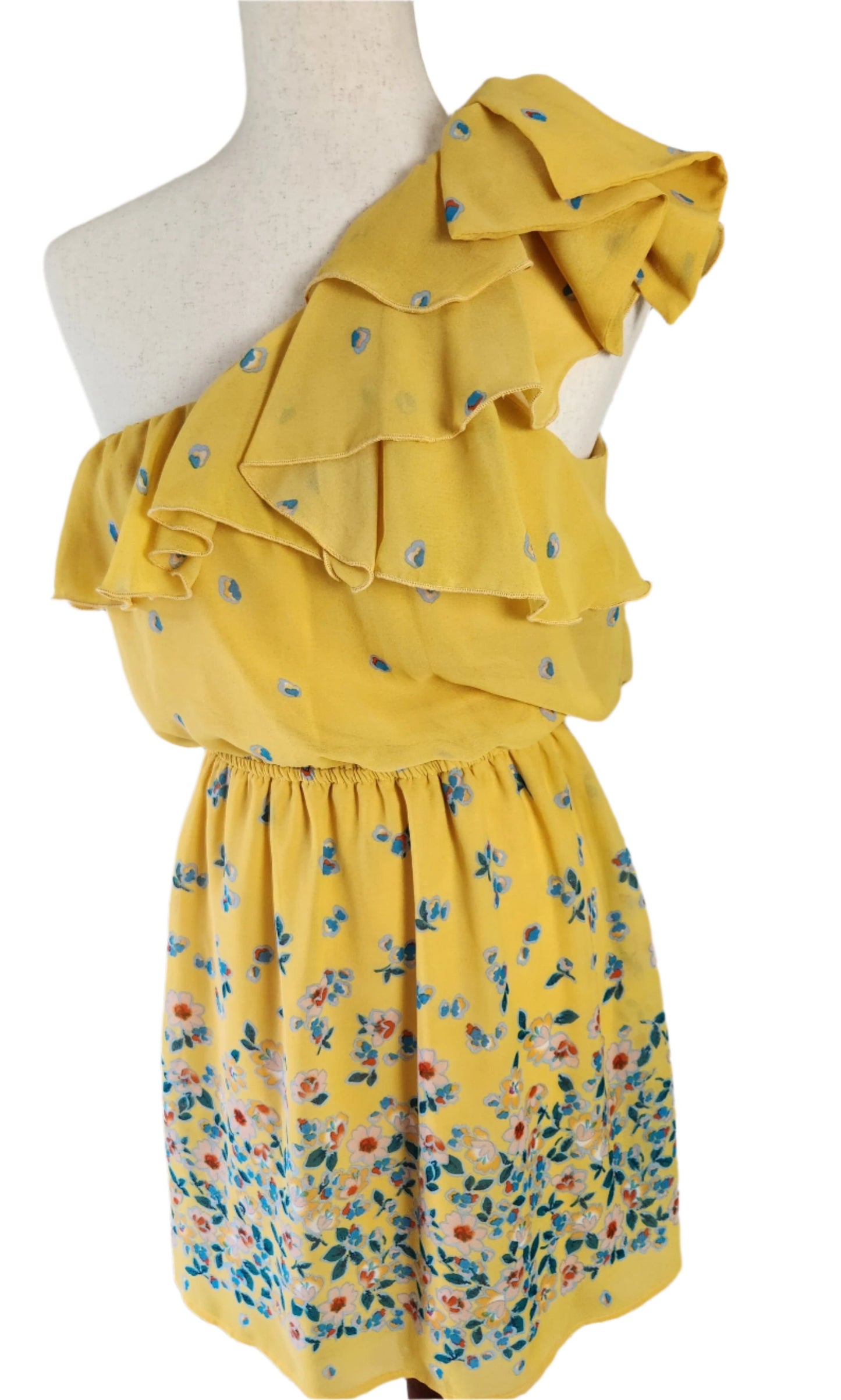 Size L Yellow Floral by Eyelash Couture