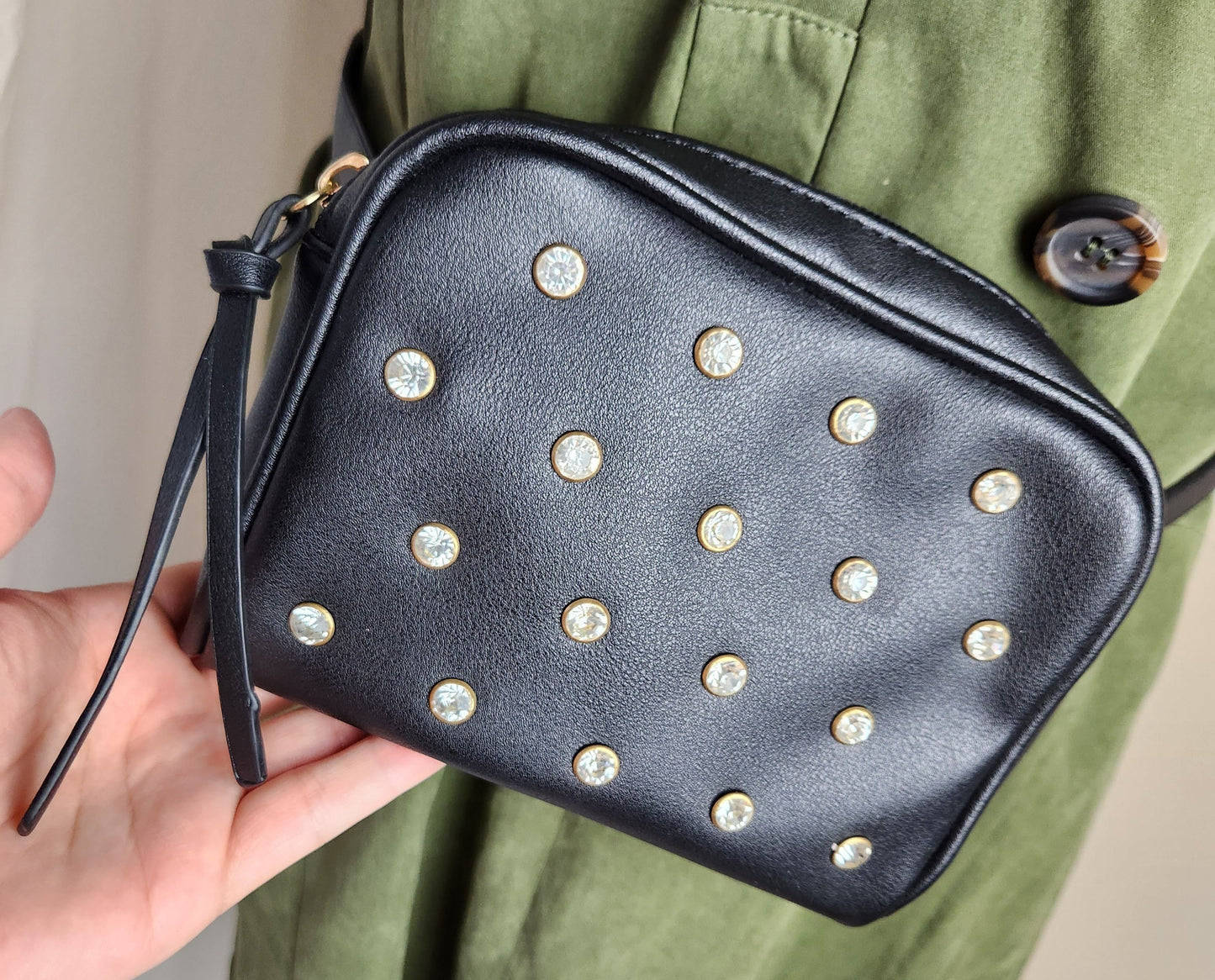 Black Studded Wild Fable Belt Purse / Fanny Pack