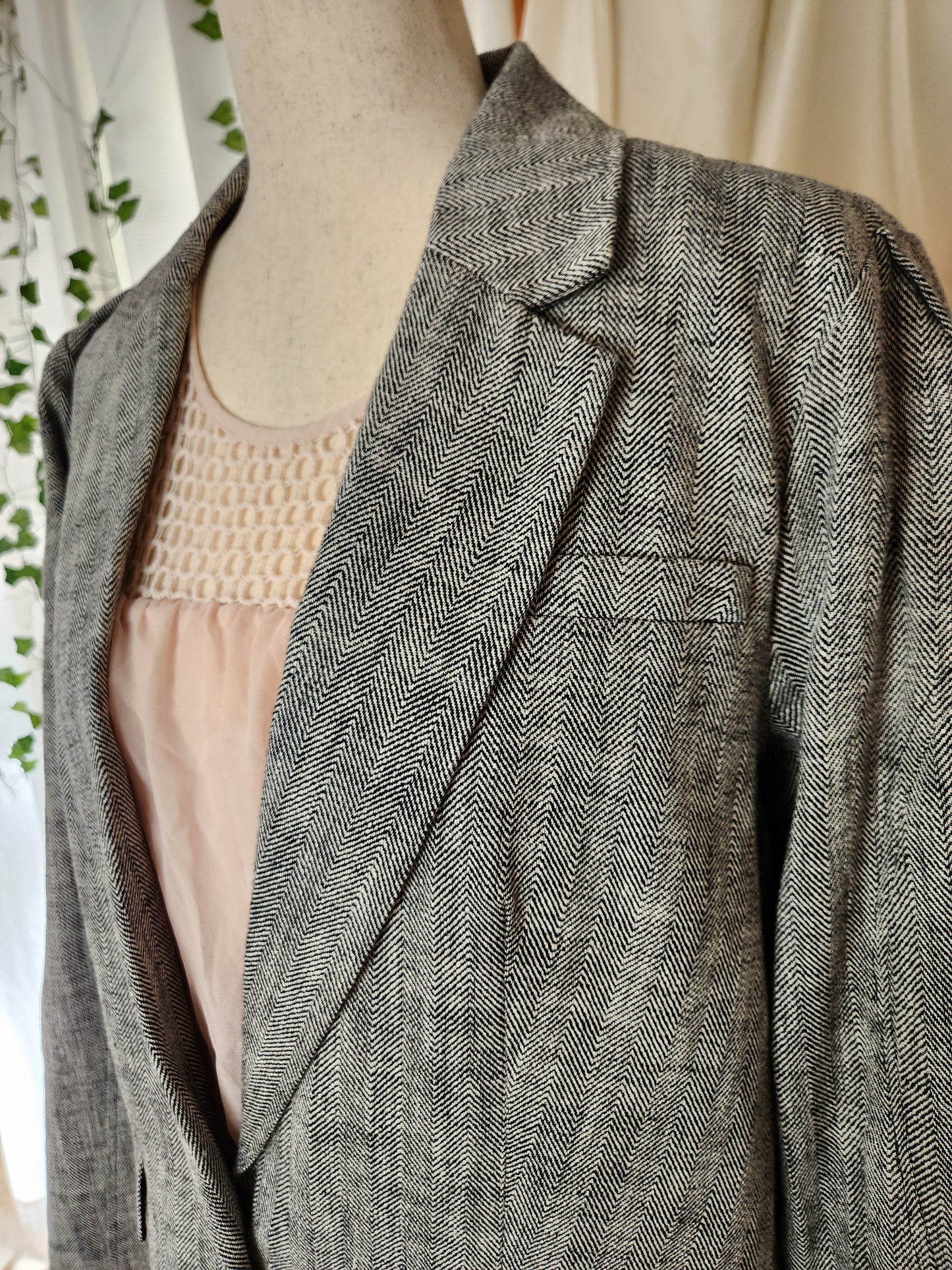 Size S Black/White Jacket
