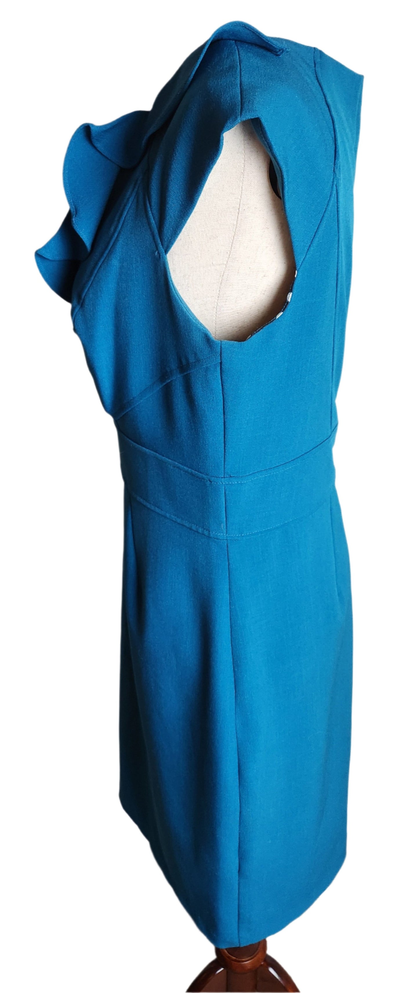 Size 8 Turquoise Business Dress by STUDIO I