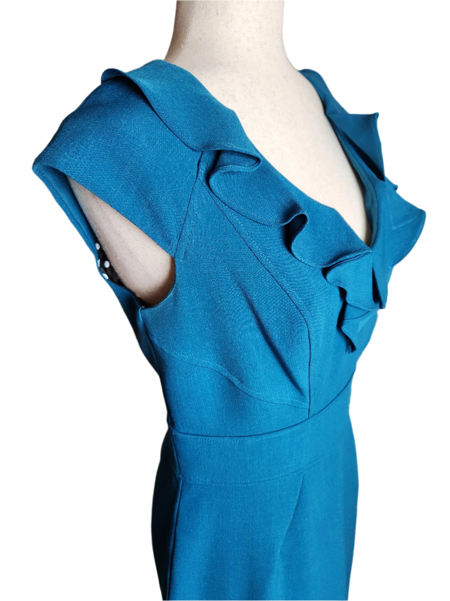 Size 8 Turquoise Business Dress by STUDIO I