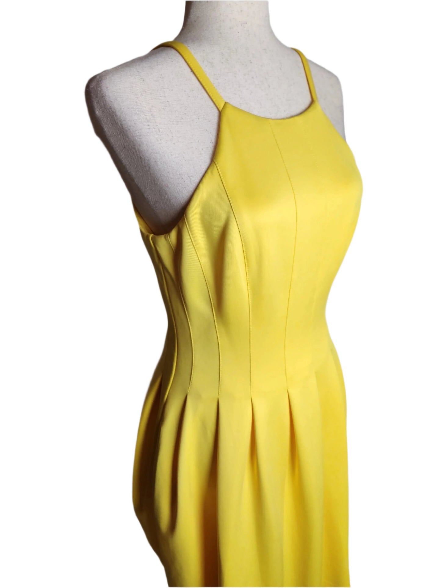 Size 6 Yellow Bombshell Dress by Calvin Klein