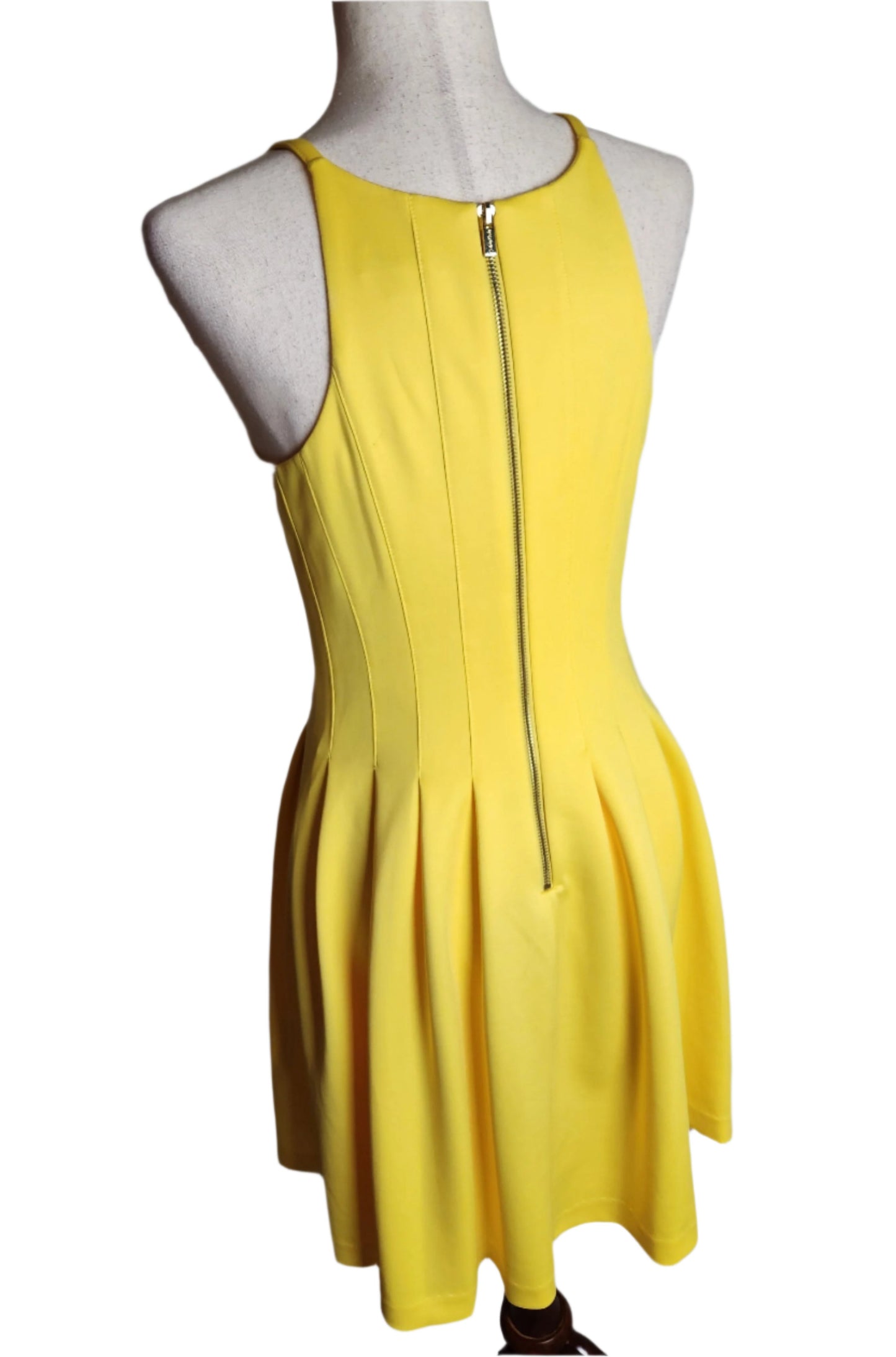Size 6 Yellow Bombshell Dress by Calvin Klein