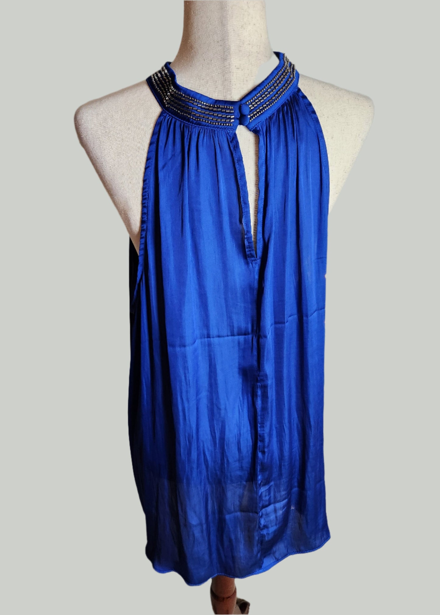 Size 3X Sleeveless Silky Blue Top by TORRID