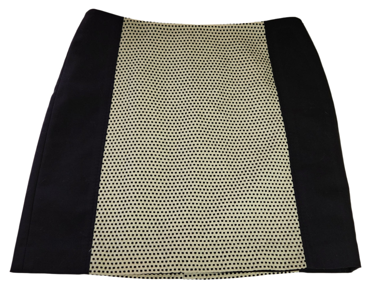 Size 8 Black with Cream & Polka dots Skirt