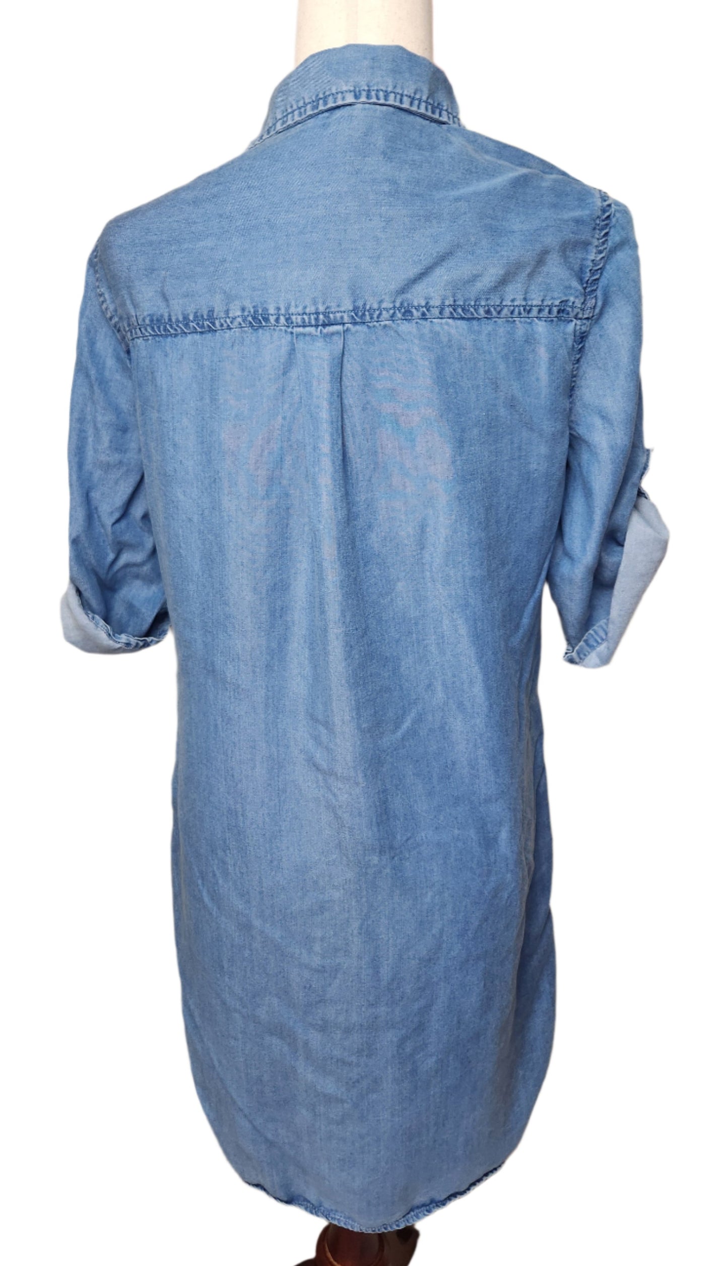 Size S Beach Lunch Lounge Denim Dress
