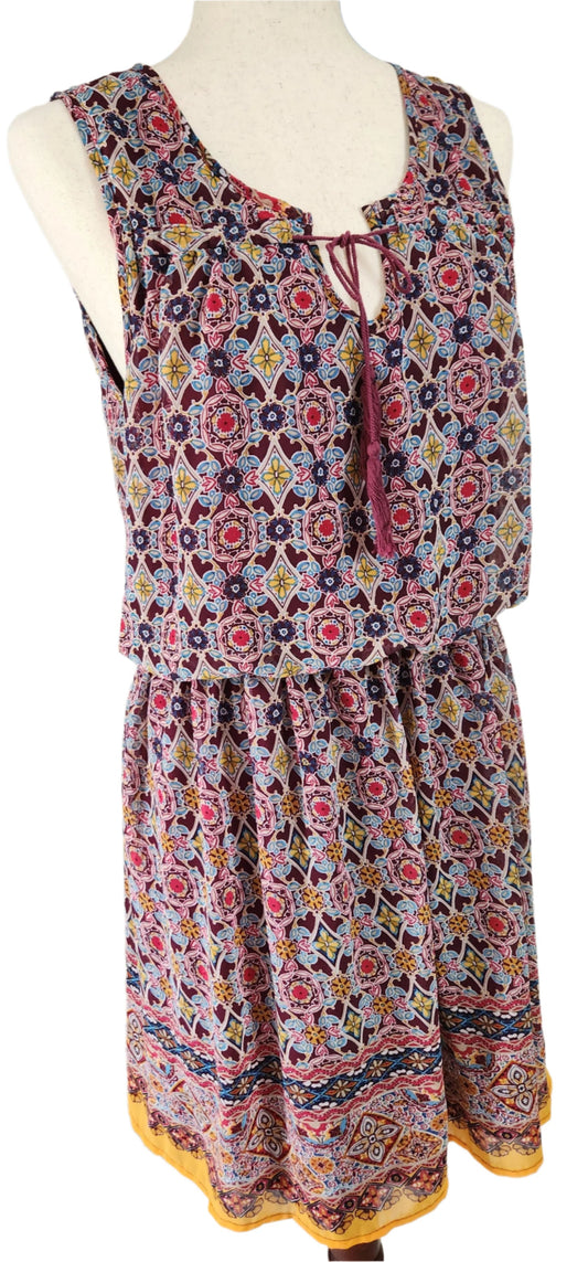 Size XL Love Reign Boho Multicolor Dress