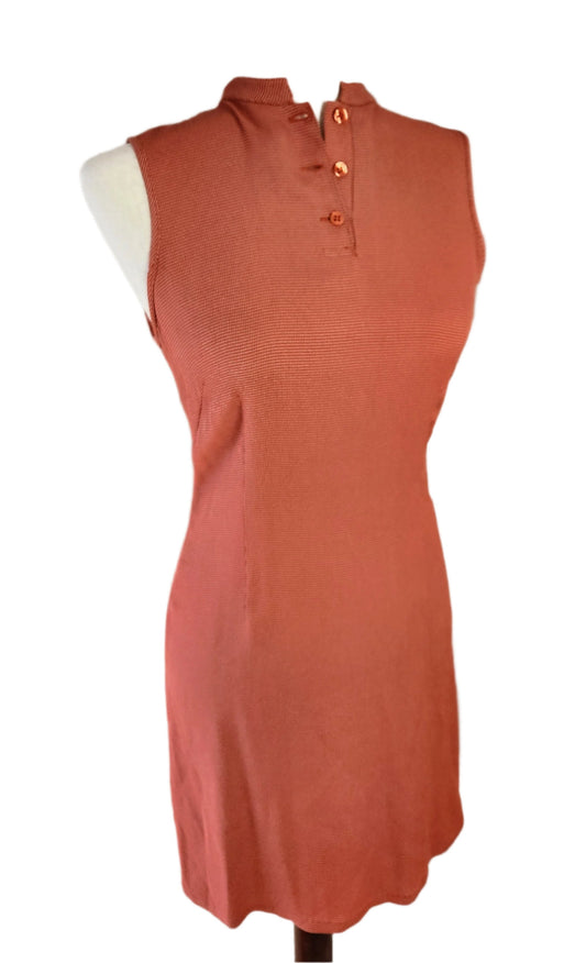 Size M Sleeveless Orange Dress