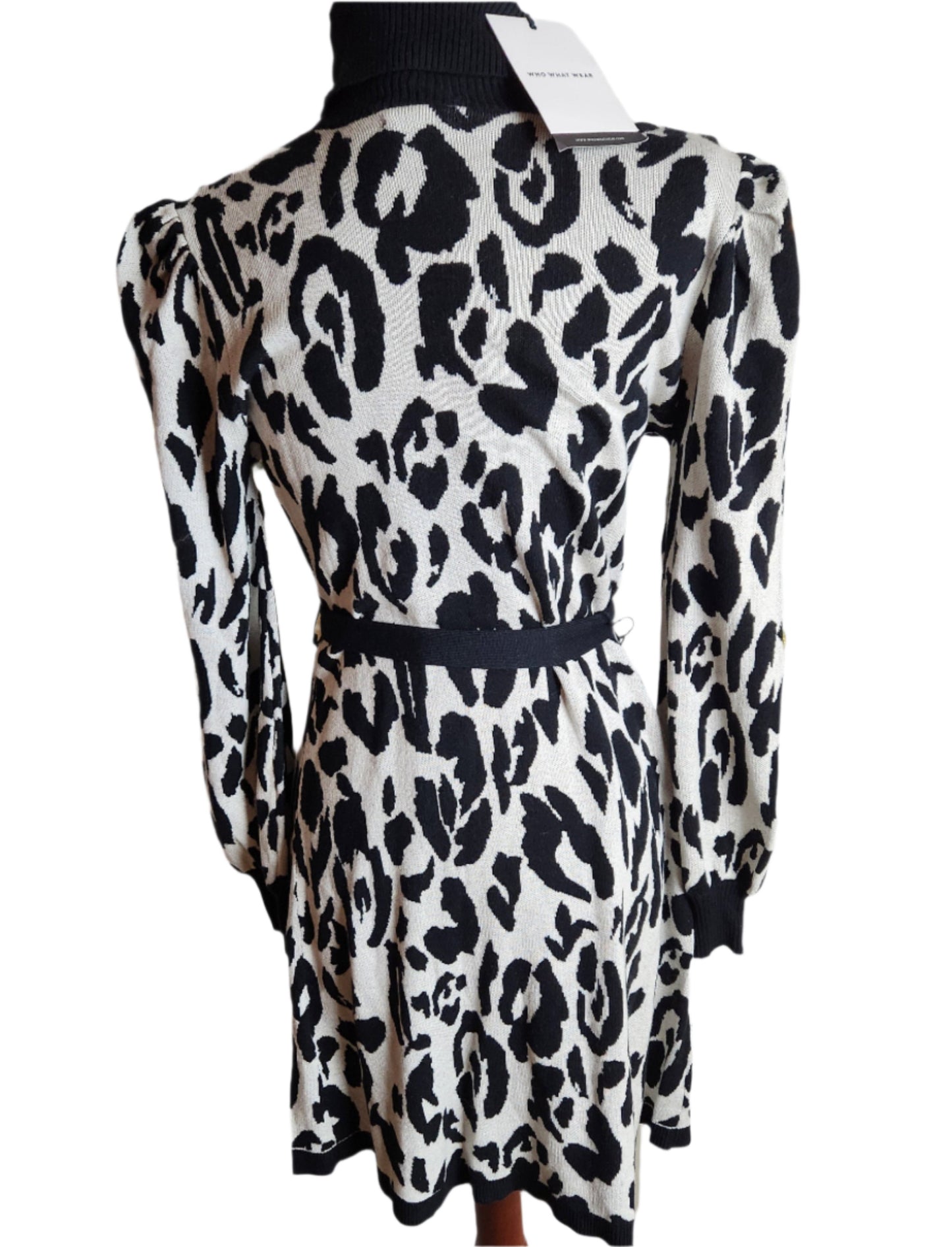 New Size M Leopard-Print Sweater Dress by Who What Wear