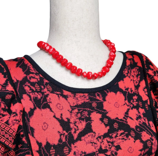 Funky Cool Red Necklace