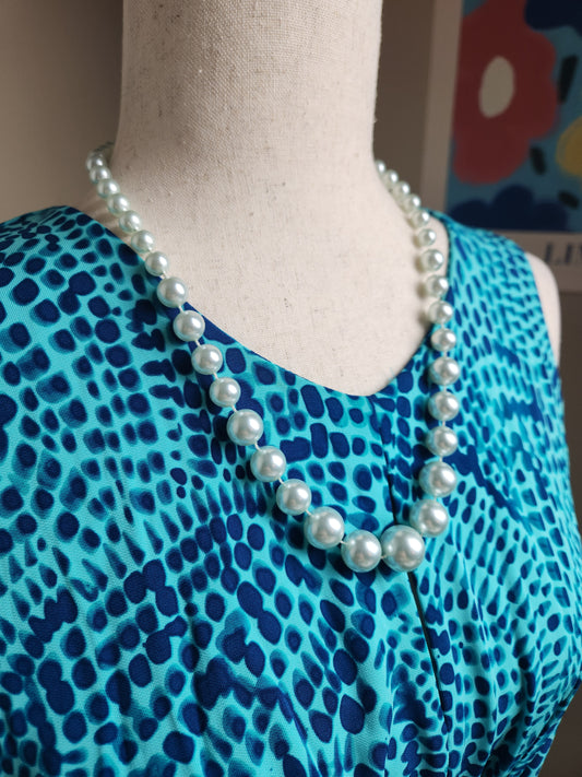 Light Blue Beaded Necklace