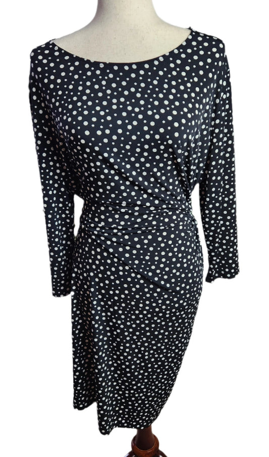 Size XXL New York & Company Black Polka Dot Dress