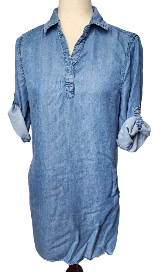 Size S Beach Lunch Lounge Denim Dress