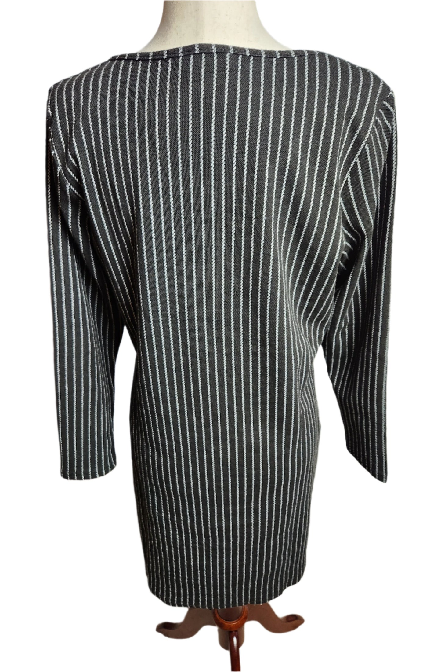 Size XL Black / White Striped Dress by Papillon