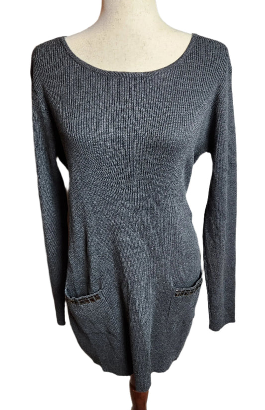 Size XL Gray Sweater Dress by AGB