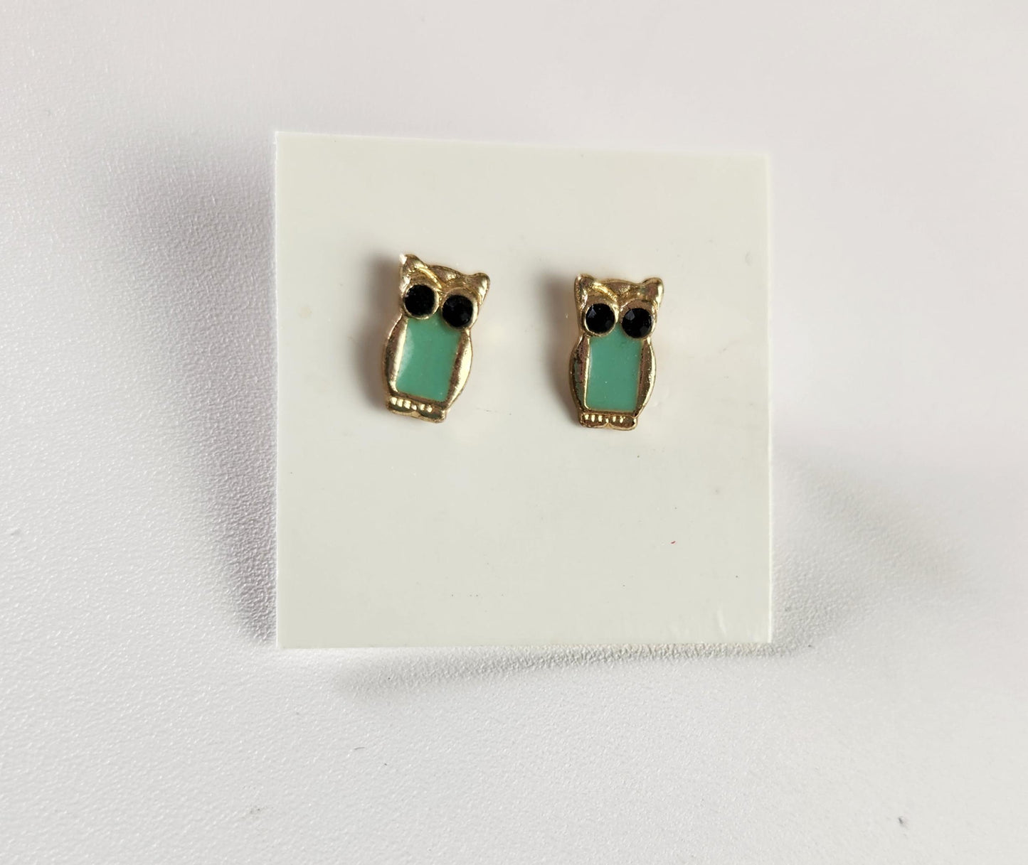 Turquoise Owl Earrings