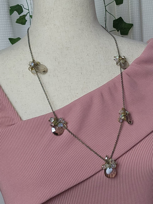 sparkly vintage beaded necklace